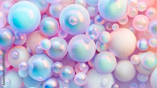 Abstract pink and blue bubble background