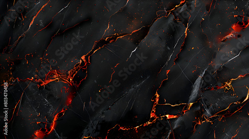 Black Marble Aesthetic Enhanced with Abstract Psychedelic Art