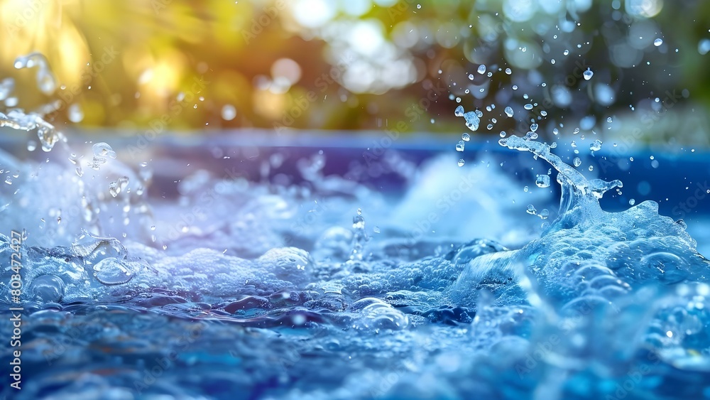 Pool Operation Affected by Pump Vibrations Caused by Submerged Pool Water. Concept Pool