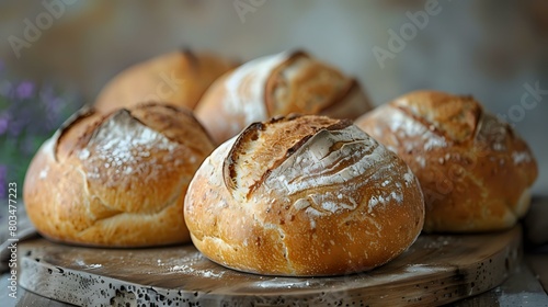 Craftsmanship and Beauty of Artisanal Bread in Soft Light