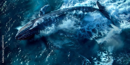 Whale in the ocean