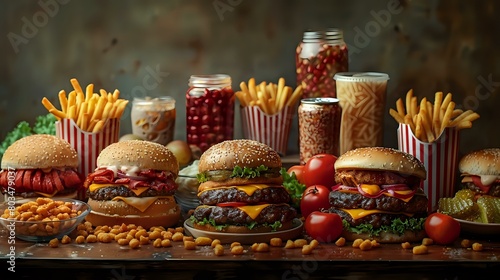 Mouthwatering Fast Food Variety
