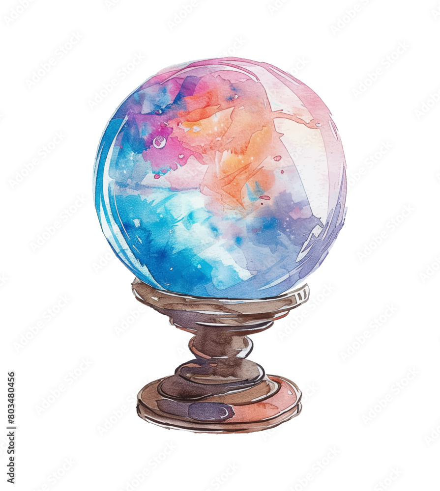 crystal ball watercolor digital painting good quality crystal ball watercolor digital painting good quality