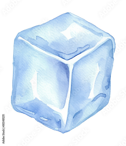 ice cube watercolor digital painting good quality