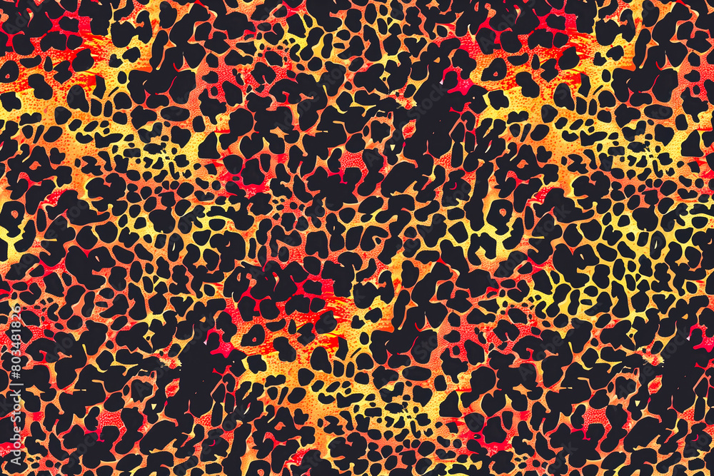 Abstraction leopard vector seamless print for textiles. Fashion pattern