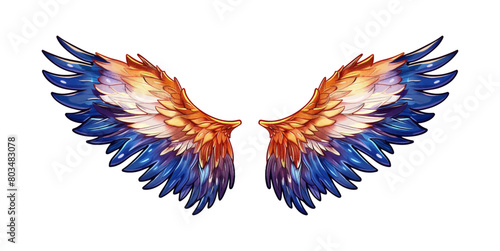 angel wings watercolor digital painting good quality