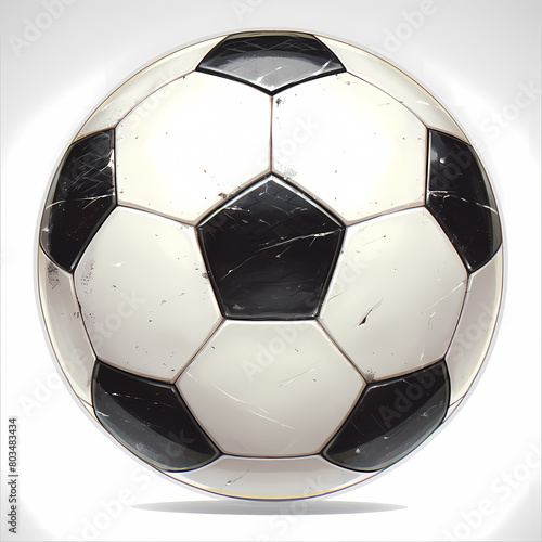 Professionally Rendered Soccer Ball, Ideal for Advertising and Marketing Campaigns.