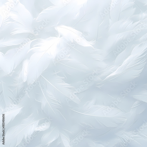 A Close-Up of Swan Feathers, Exuding Grace and Serenity for Stock Image Use