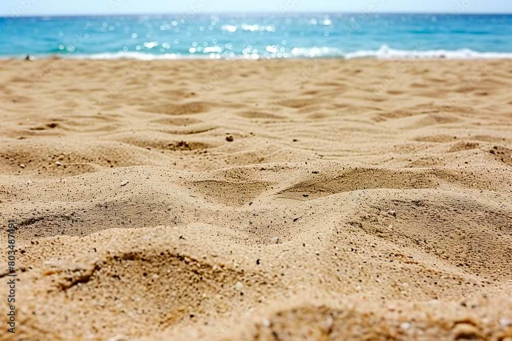 Fine beach sand in the summer sun Fine beach sand in the summer sun