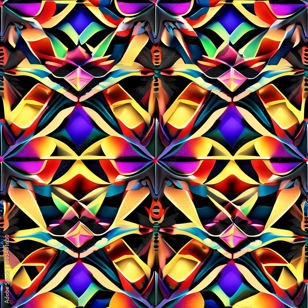 Array of mesmerizing kaleidoscope patterns in vibrant colors4 Array of mesmerizing kaleidoscope patterns in vibrant colors4