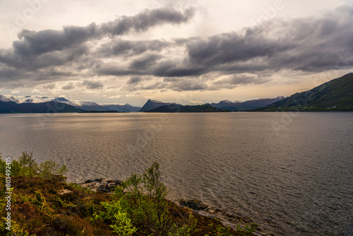  views of the Hj  rundfjorden taken from Saebo during springtime  Norway