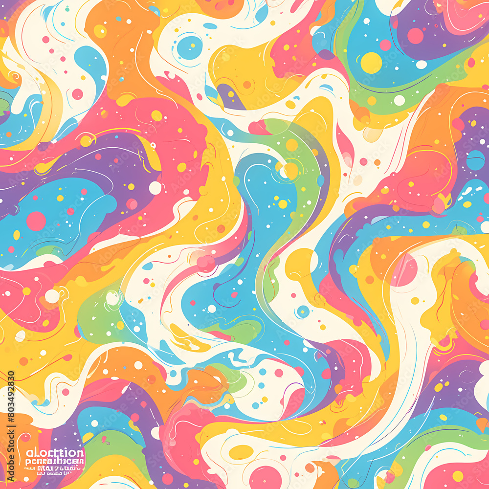 Electric and Vibrant Psychedelic Design, Perfect for Creative Projects