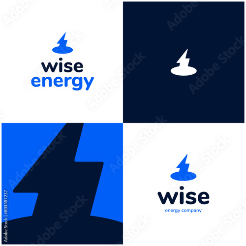 Logo Wise Energy Company Vector