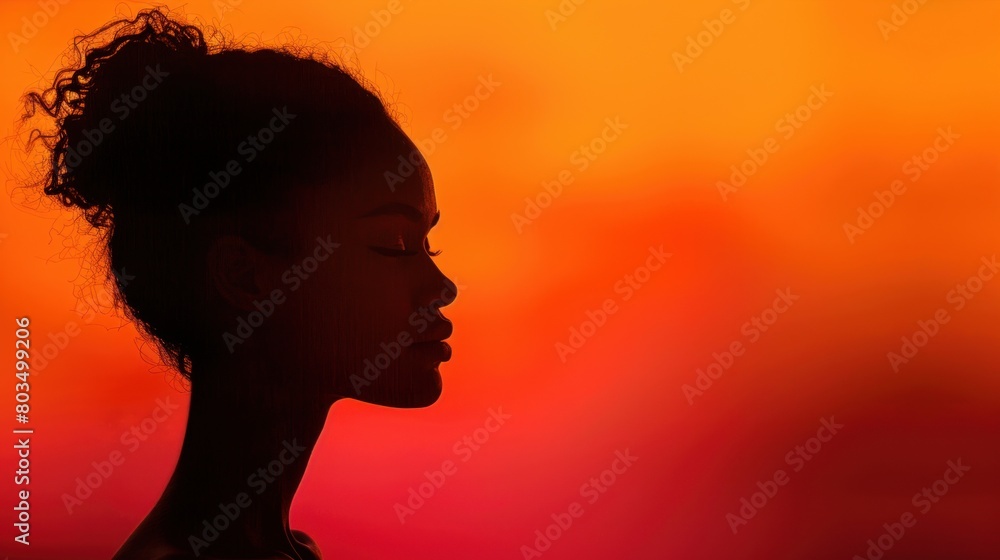 A subtle glow highlighting a woman's silhouette, representing empowerment. A subtle glow highlighting a woman's silhouette, representing empowerment.