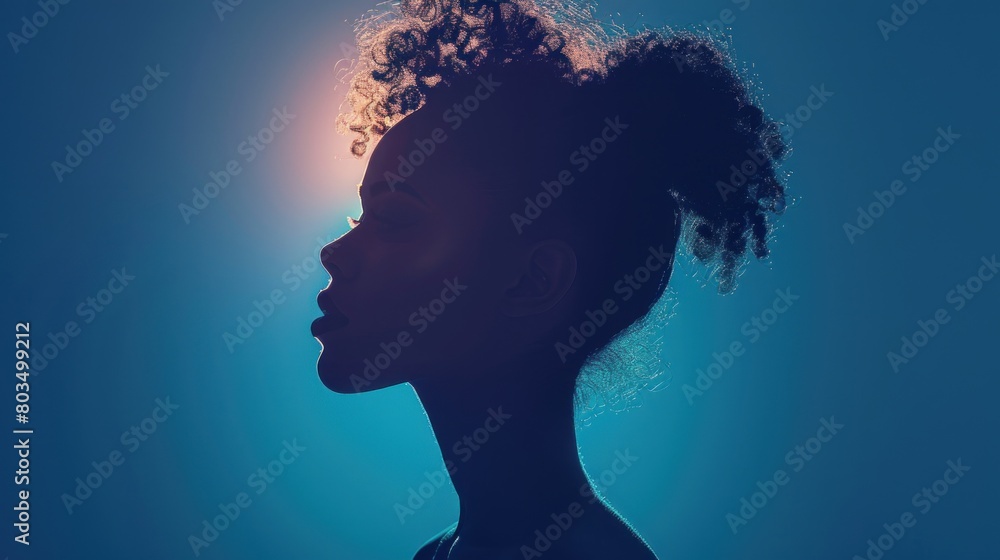 A subtle glow highlighting a woman's silhouette, signifying empowerment. A subtle glow highlighting a woman's silhouette, signifying empowerment.