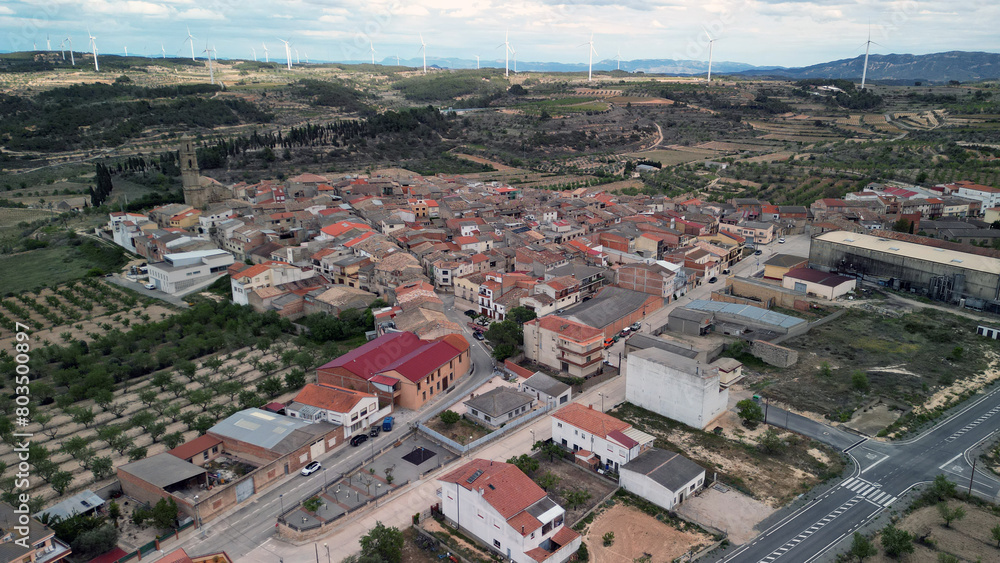 Naklejka premium Villalba dels Arcs-Terra Alta-Tarragona-Catalunya