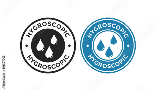 Hygroscopic water badge. Suitable for absorbing substances information sign photo