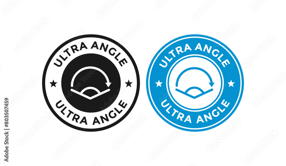 Ultra angle badge logo template. Suitable for business, device parameter and property information sign Ultra angle badge logo template. Suitable for business, device parameter and property information sign