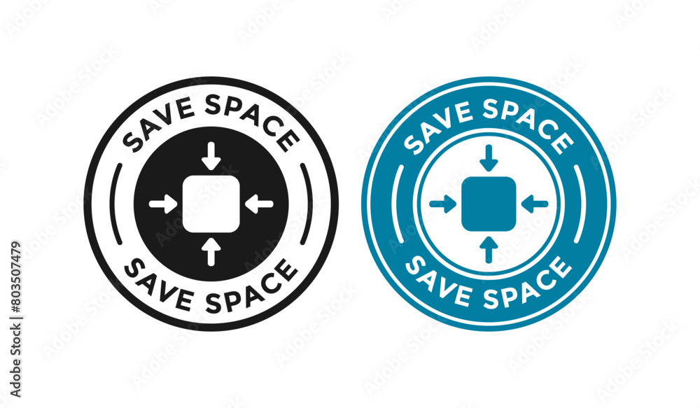 save space logo vector template. For information sign save space logo vector template. For information sign