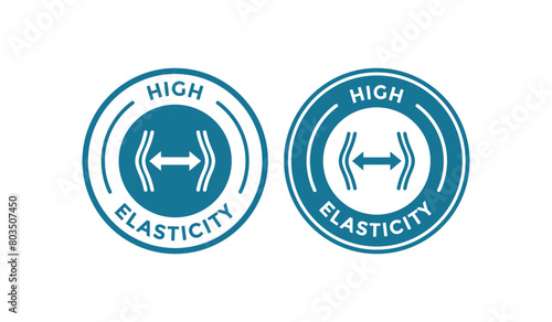 High elasticity logo badge set
