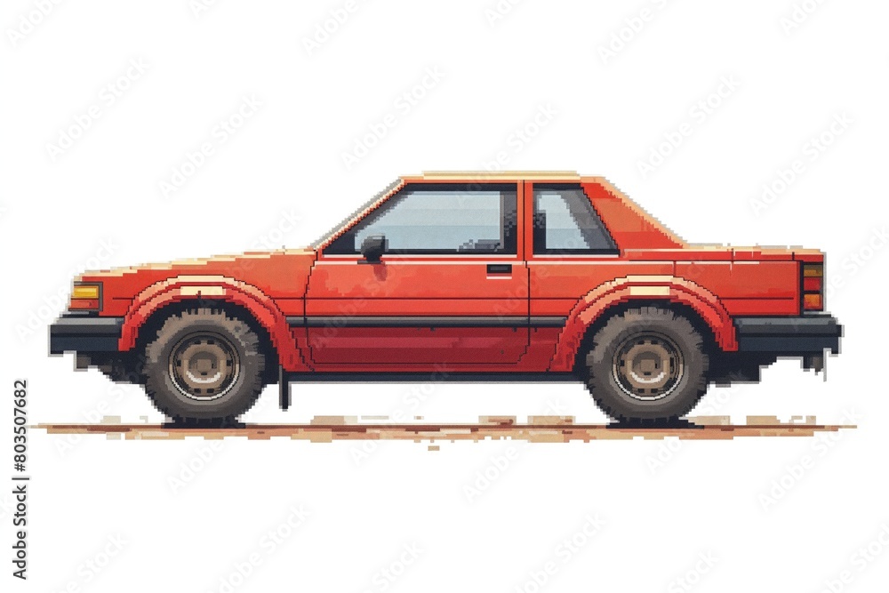 Car Vehicle Video Game Assets Pixel Art Pack, Retro City Transportation Pixelated Urban Gaming Sprites Set, White Background, Isolated Platformer Objects Environmental Elements Car Vehicle Video Game Assets Pixel Art Pack, Retro City Transportation Pixelated Urban Gaming Sprites Set, White Background, Isolated Platformer Objects Environmental Elements