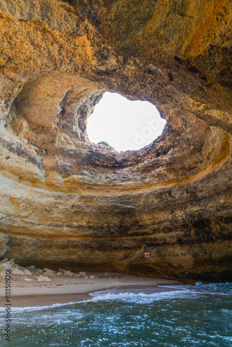 Benagil caves in Algarve Portugal. October 11, 2023. photo