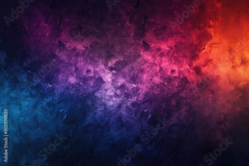 A colorful background with a purple and orange swirl. The background is a mix of colors and has a dreamy, surreal feel to it