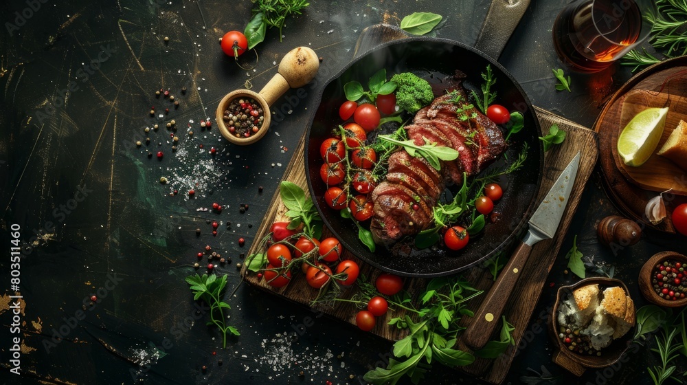 attractive compositions with food and drink, generative ai attractive compositions with food and drink, generative ai
