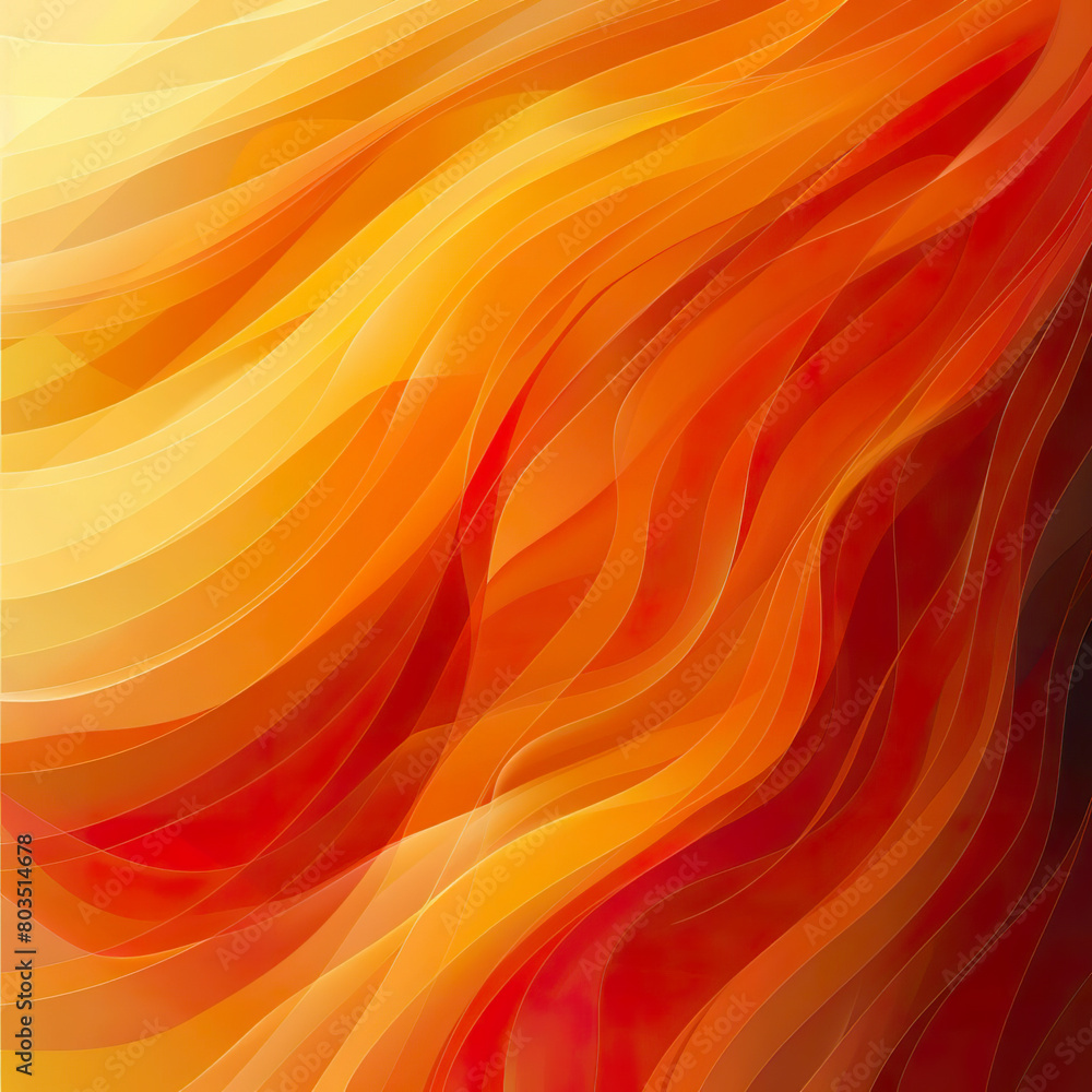 Orange Abstract Background with Flowing Wavy Lines and Gradient Colors. Generated by AI Orange Abstract Background with Flowing Wavy Lines and Gradient Colors. Generated by AI