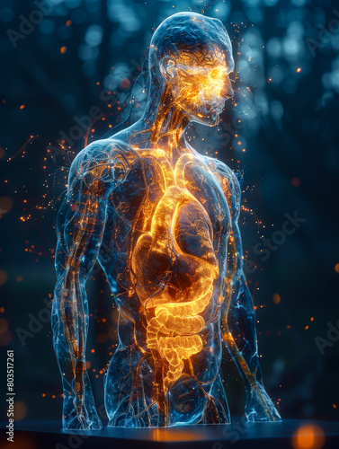 Illuminated Visualization of Human Digestive System