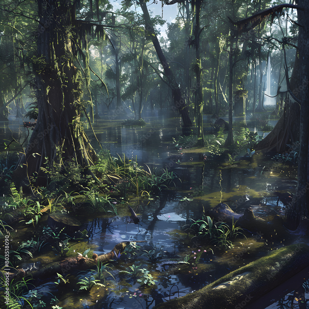 Glimpse Into the Untouched Beauty and Serenity of Swamp Ecosystems