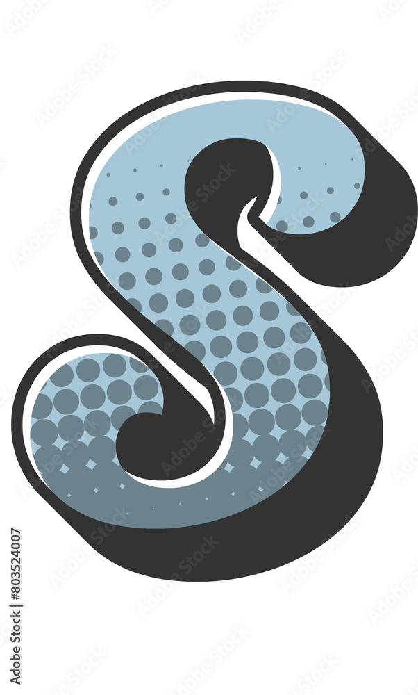 Comic Halftone Alphabet Letter and Number Comic Halftone Alphabet Letter and Number
