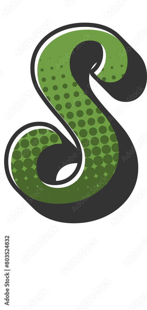 Obraz premium Comic Halftone Alphabet Letter and Number