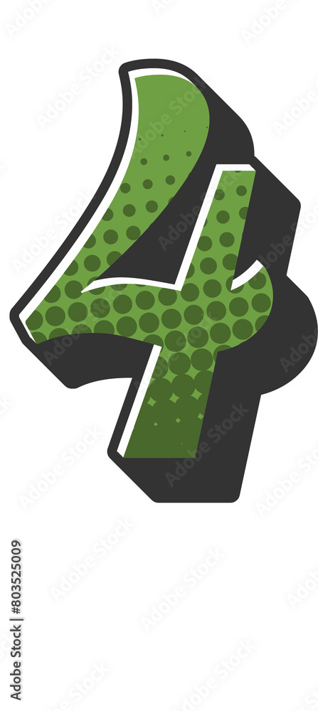 Comic Halftone Alphabet Letter and Number Comic Halftone Alphabet Letter and Number