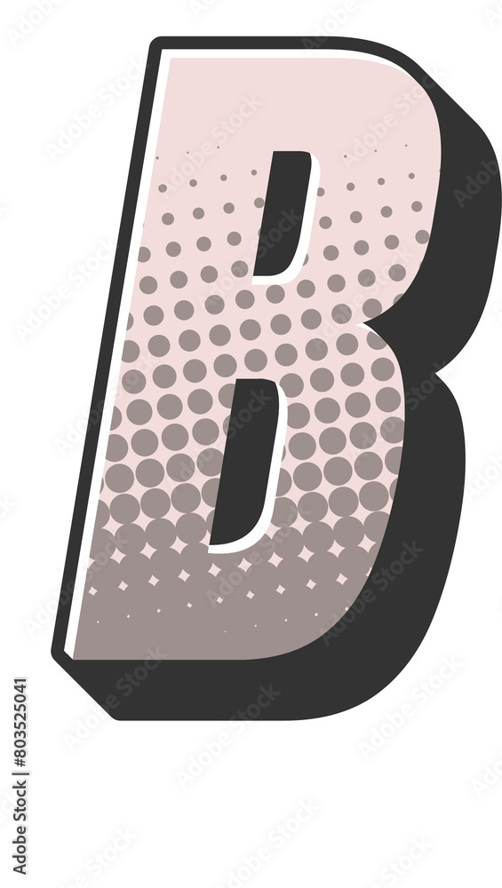 Comic Halftone Alphabet Letter and Number Comic Halftone Alphabet Letter and Number