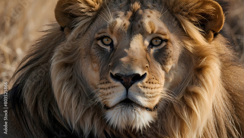 close up of a lion © danny