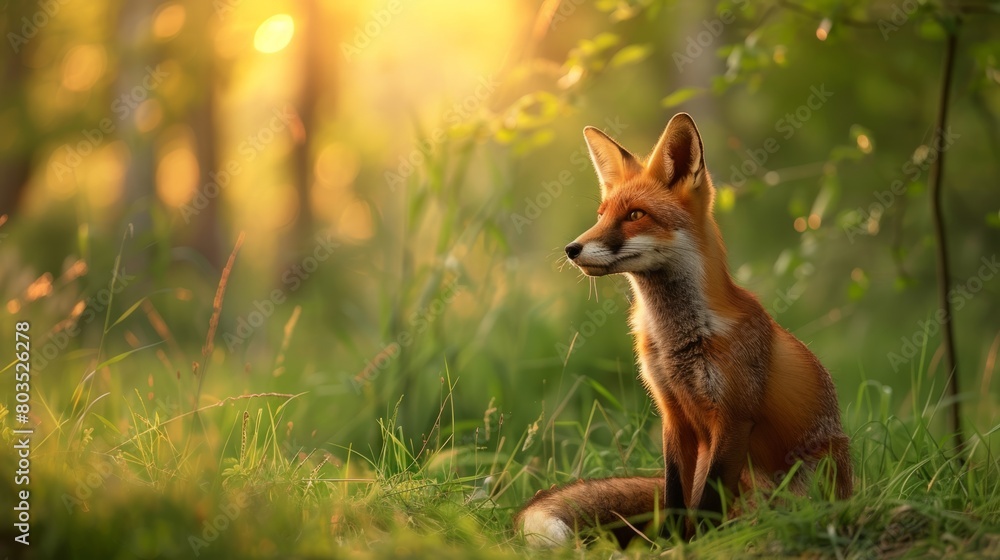 Fototapeta premium wildlife in its natural environment generative ai