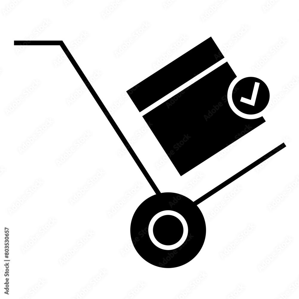 Use trolley icon, Packaging Symbol Use trolley icon, Packaging Symbol