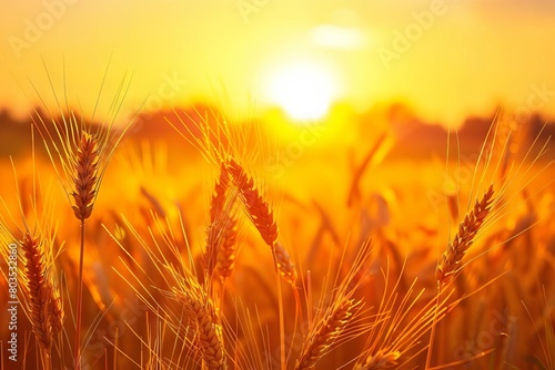 golden wheat field at sunrise happy vaisakhi punjabi festival background