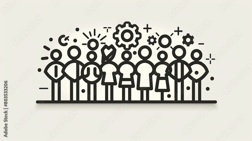 A group of people with different interests and skills come together to form a team. A group of people with different interests and skills come together to form a team.