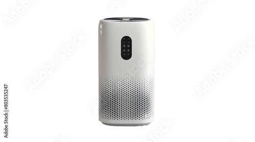 A modern air purifier with a touch interface on a transparent background. PNG format, This PNG file, with an isolated cutout object on a transparent background.