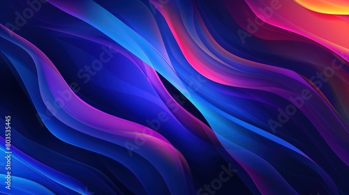 Digital abstract wave background, template for business banner, formal backdrop, abstract design element for tech, AI, data, audio, graphics, presentation, and more