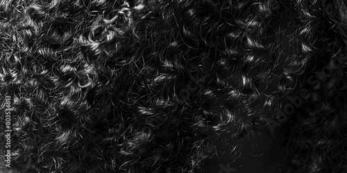 Black hair texture background