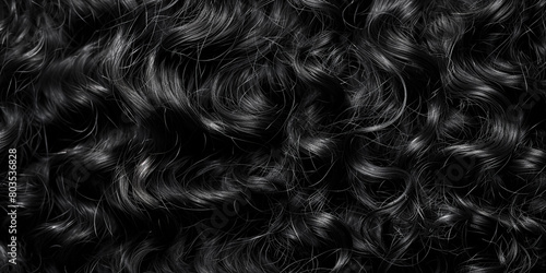 Black hair texture background