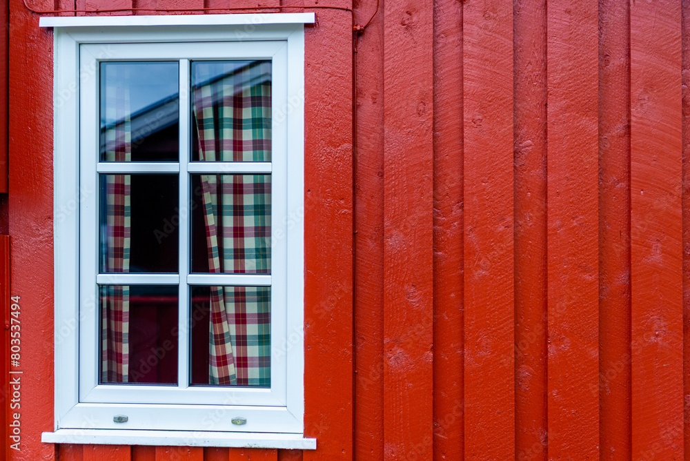 close-up of the typical rorbu (the fisherman house), Norway