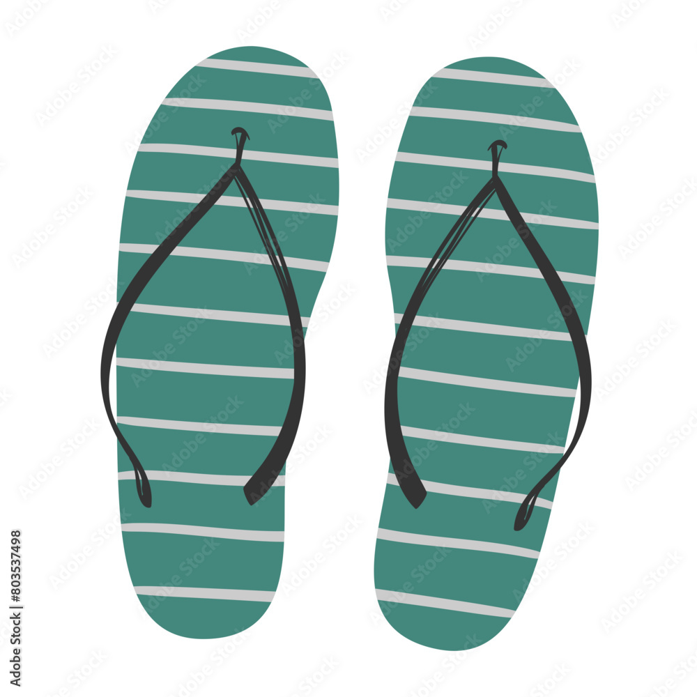Flip Flop Sandal handdrawn icon Flip Flop Sandal handdrawn icon
