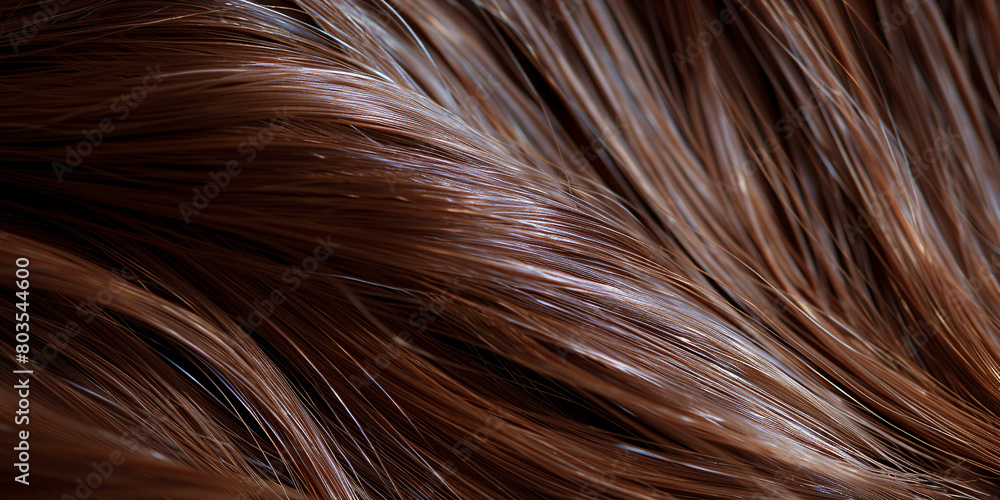 Naklejka premium Brown hair texture background
