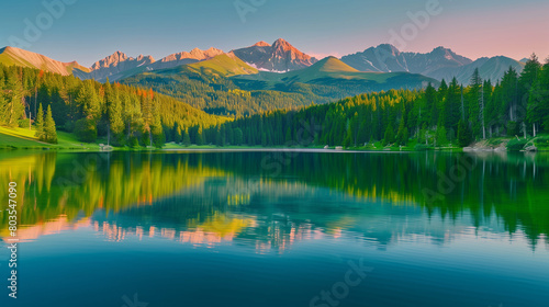 seren lake in the morning