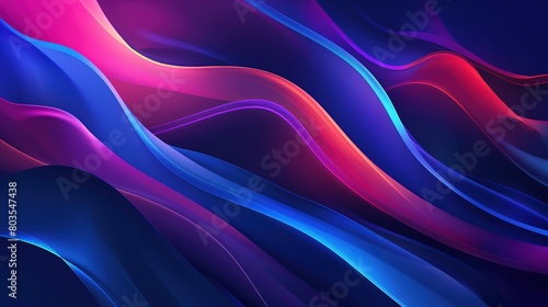 Wallpaper Mural Abstract Background curved wave colorful background 3d render. Digital abstract background, banners, wallpapers, posters, covers, tech, AI, data, audio, graphics, presentation, and more. Torontodigital.ca