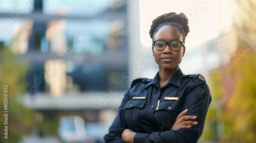 Female African American Police Officer